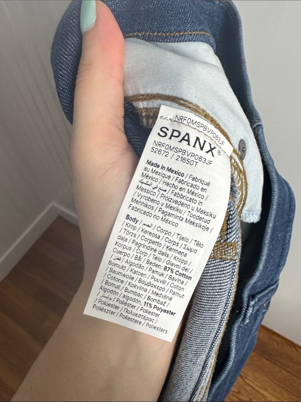 NWT SPANX Wide Leg Jeans Authentic Blue Size 3X Tall - Picture 12 of 14